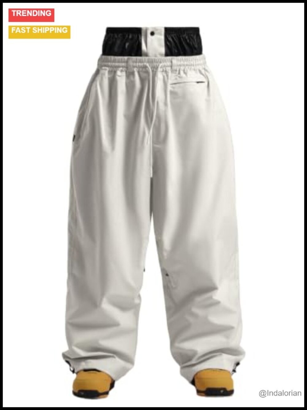Waterproof Ski Snowboard Pants Baggy 100% Polyester Unisex Windproof Breathable